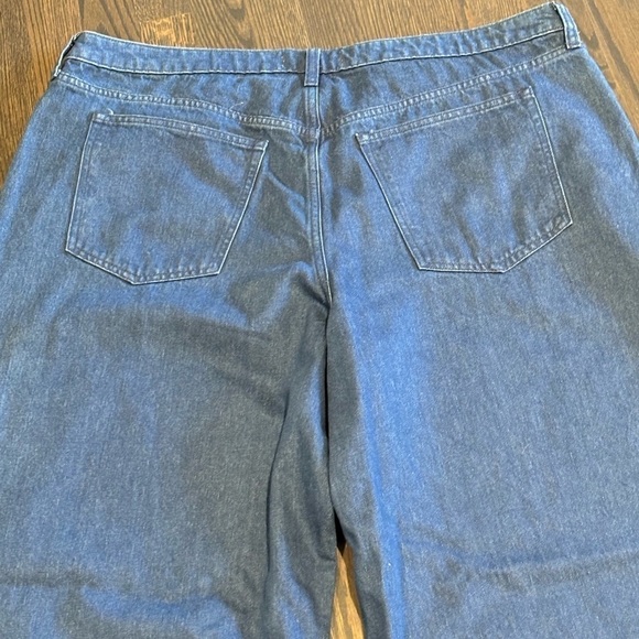 Abercrombie & Fitch Blue Wide Leg Jeans - Picture 5 of 6
